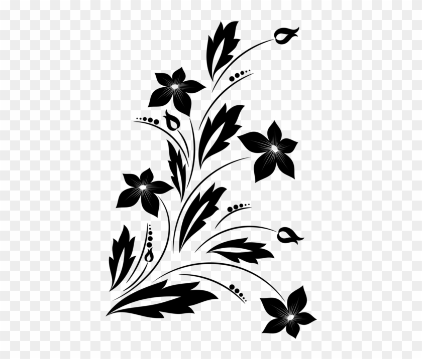 Flower Bouquet Floral Design Black And White Drawing - Black & White Floral Png Clipart #223167
