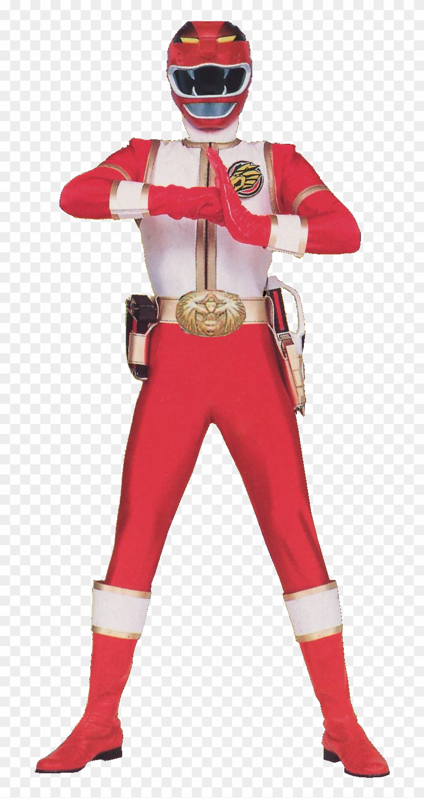 Red Wild Force Z Ranger - Red Power Ranger Png Clipart