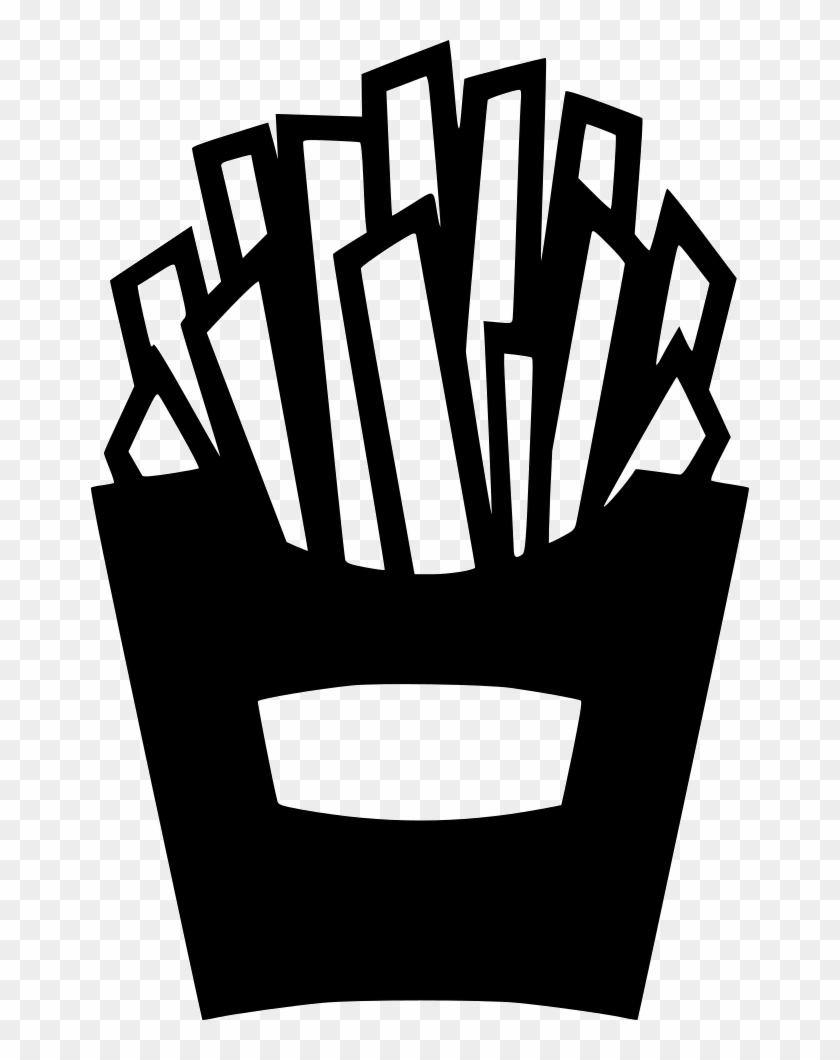 Png File Svg - French Fries Black And White Png Clipart #223356
