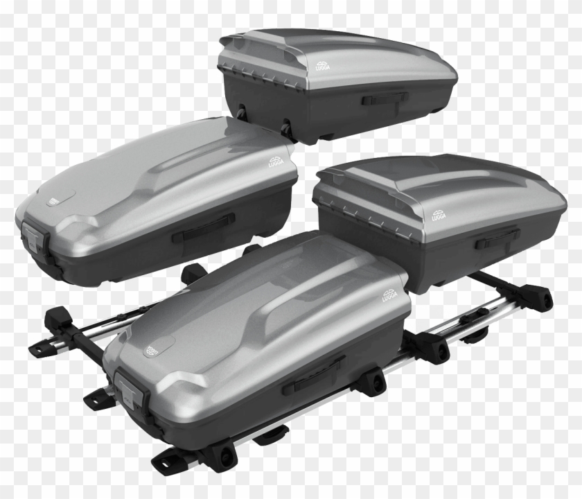 Lugga's Stackable Luggage And Universal Car Roof Rack - Suitcase Clipart #223612