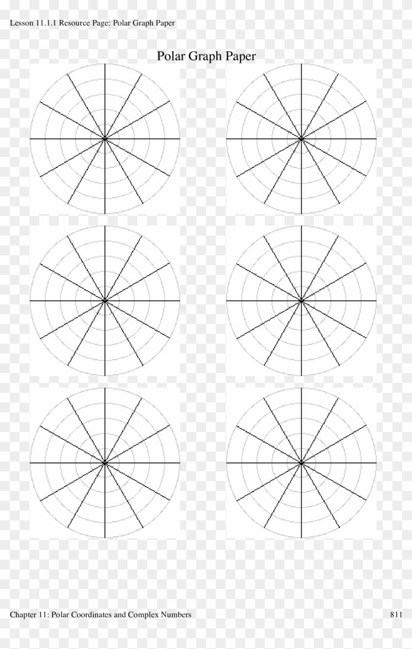 Polar Circle Graph Paper Main Image - Circle Clipart