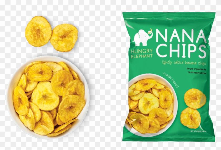 Light Salted Nana Chips - Banana Chips Png Clipart #223858