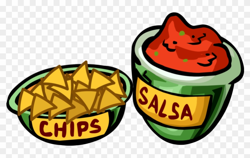 Clip Art Salsa - Chips And Dip Clipart - Png Download #223955