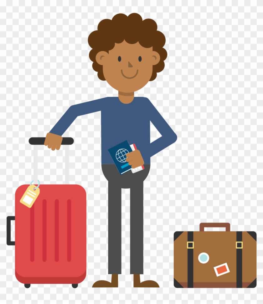 Open - Traveling Man Animated Gif Clipart