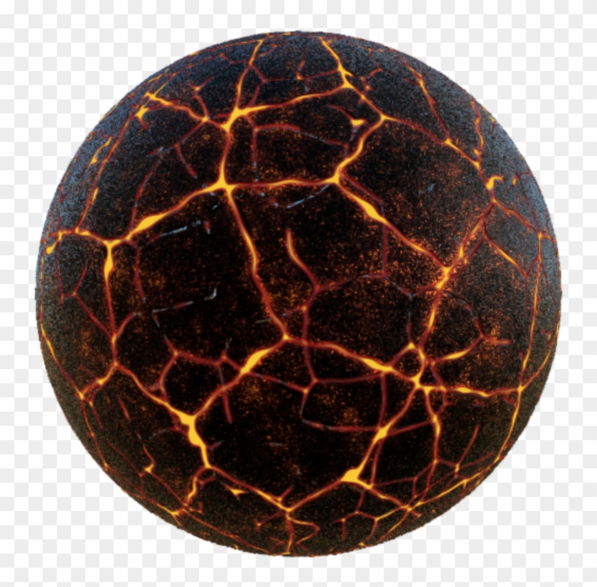 Lava Cracked Metal - Sphere Clipart #224142