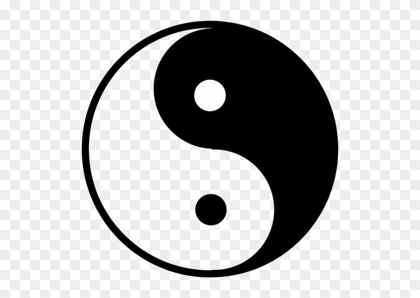 Good And Evil Yin And Yang Drawing - Yin And Yang Clip Art - Png Download #224159