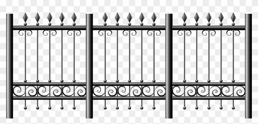 Icicle On House Clipart - Black Gate Clipart - Png Download #224326