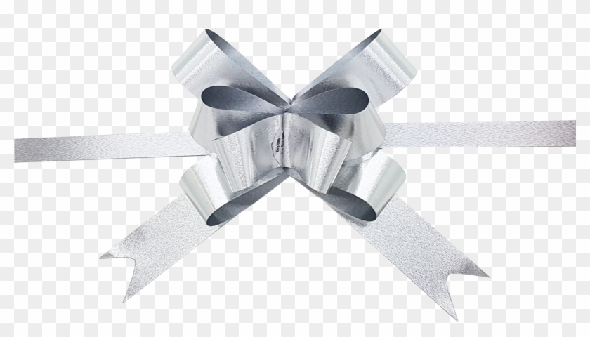 Silver Ribbon Bow Png Graphic Black And White Clipart #224351