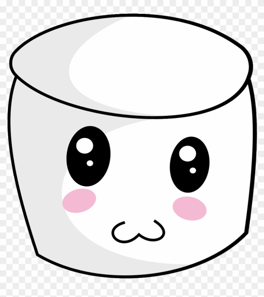 Cute Face Png - Cute Marshmallow Clipart Png Transparent Png #225307