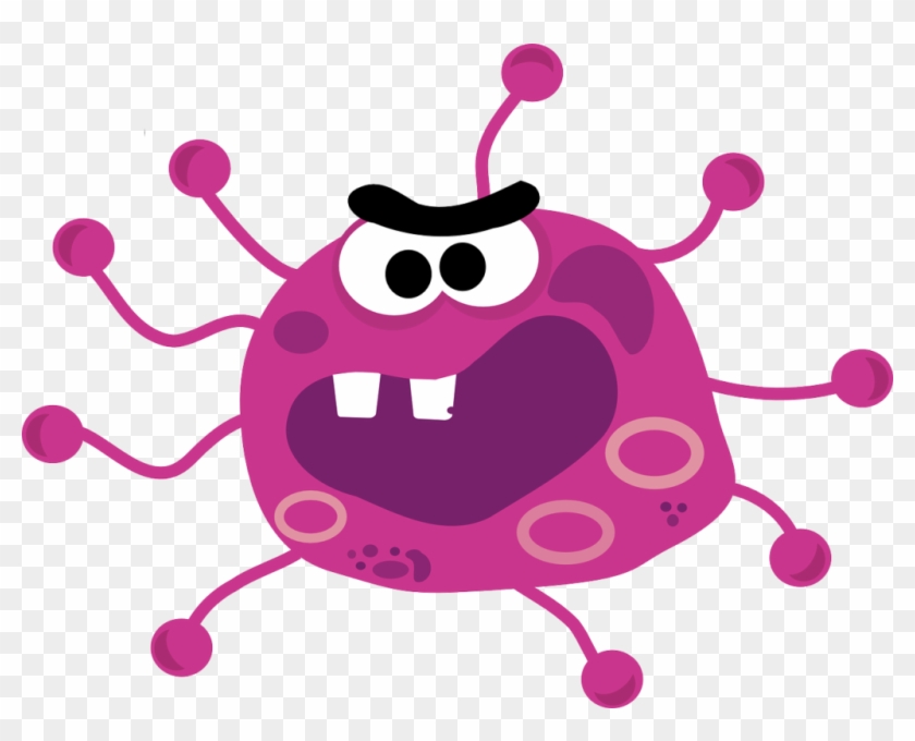 Germ, Bacillus, Angry, Fight, Against, Illness - Virus Clipart - Png Download #225383
