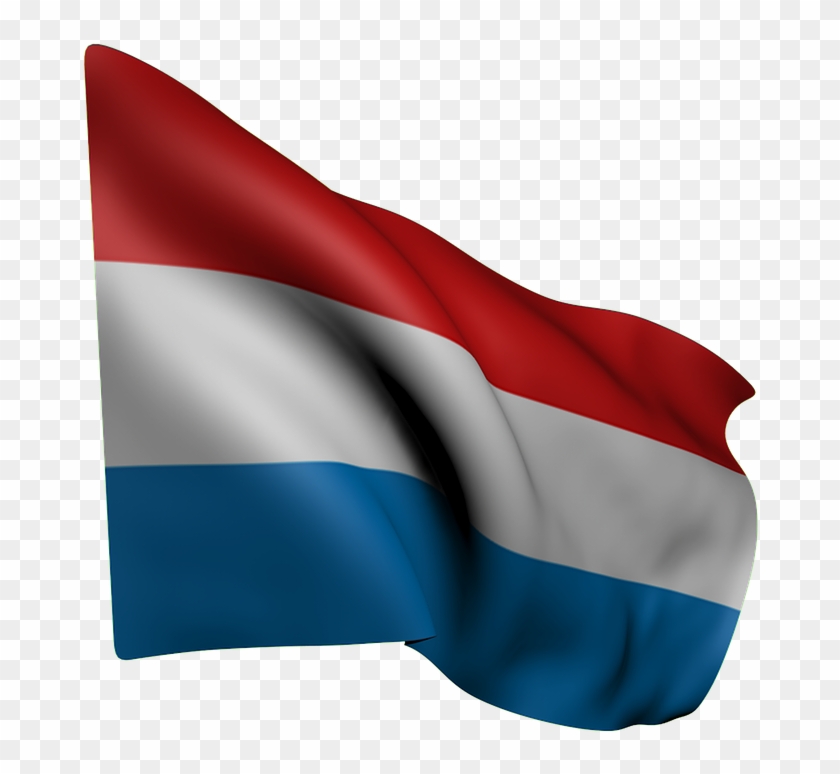 Flag, Luxembourg, Red, White, Blue, Waving, Netherlands - ธง เนเธอร์แลนด์ Png Clipart #225412