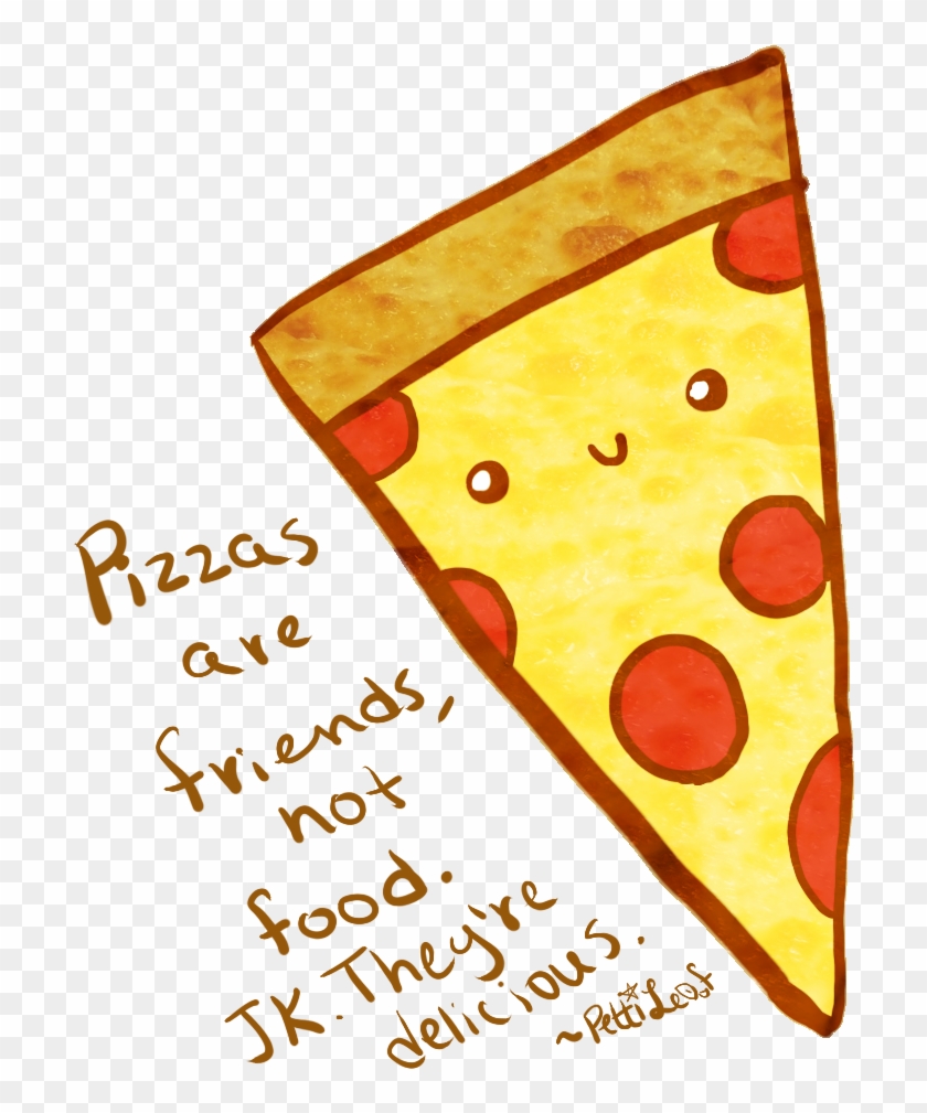 Drawn Pizza Kawaii - Desenhos De Kawaii De Pizza Clipart #225419