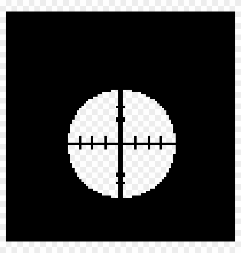 Sniper Scope - Pacman Closed Mouth Clipart #225446