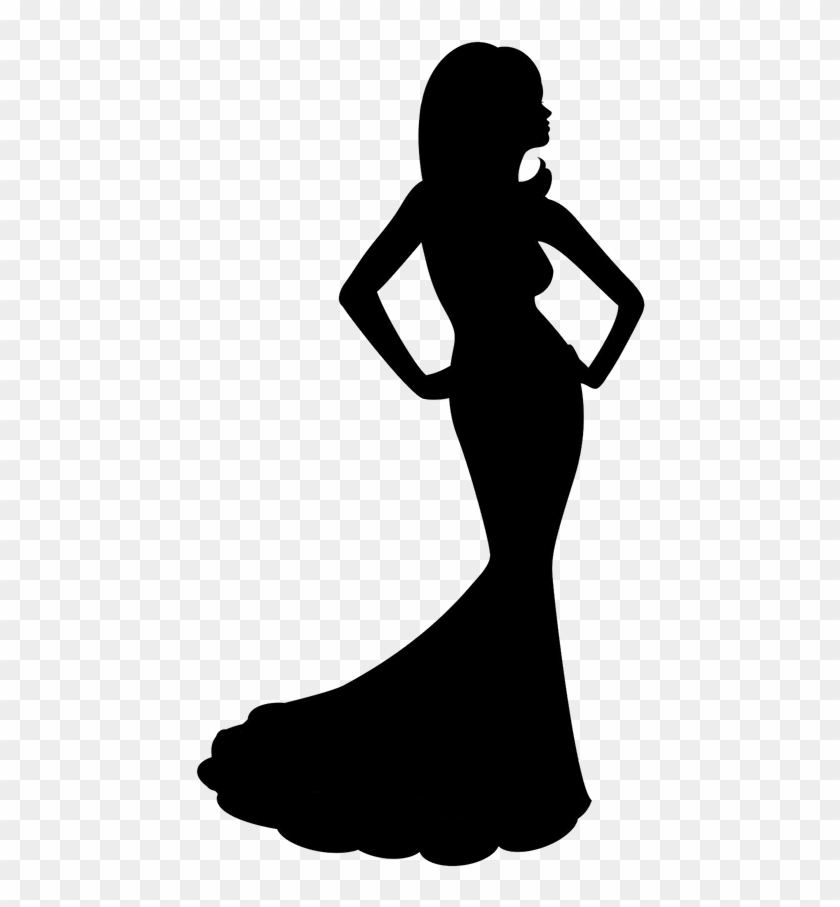 Beauty Pageant Crown Png - Beauty Queen Silhouette Png Clipart #225481