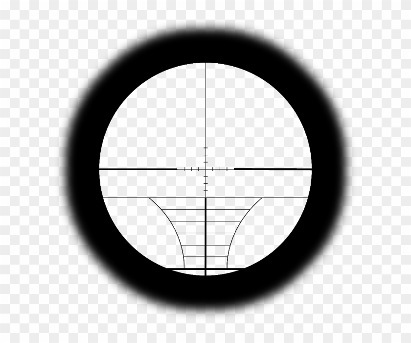 Transparent Sniper Scope Crosshairs - Circle Clipart
