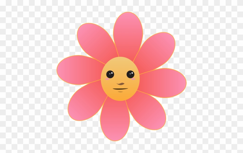 Red Flower Face Clipart #225766