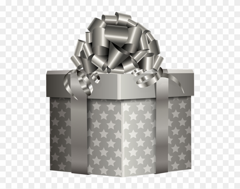 Silver Gift Png Clip Art Image - Elegant Christmas Gift Boxes Transparent Png