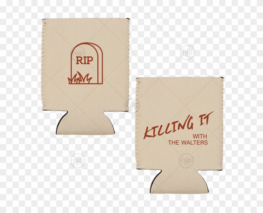 Foryourparty's Personalized Khaki Flat Can Cooler With - Label Clipart #226239