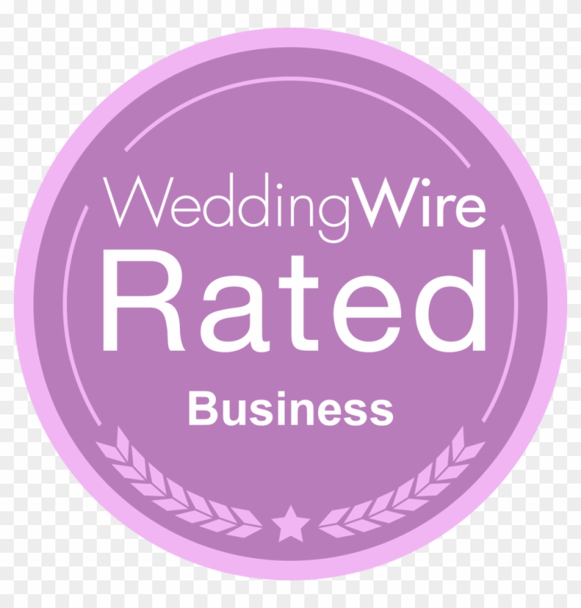New Places To Review Our Wedding Sparklers - Wedding Wire Rated Badge Clipart #226283