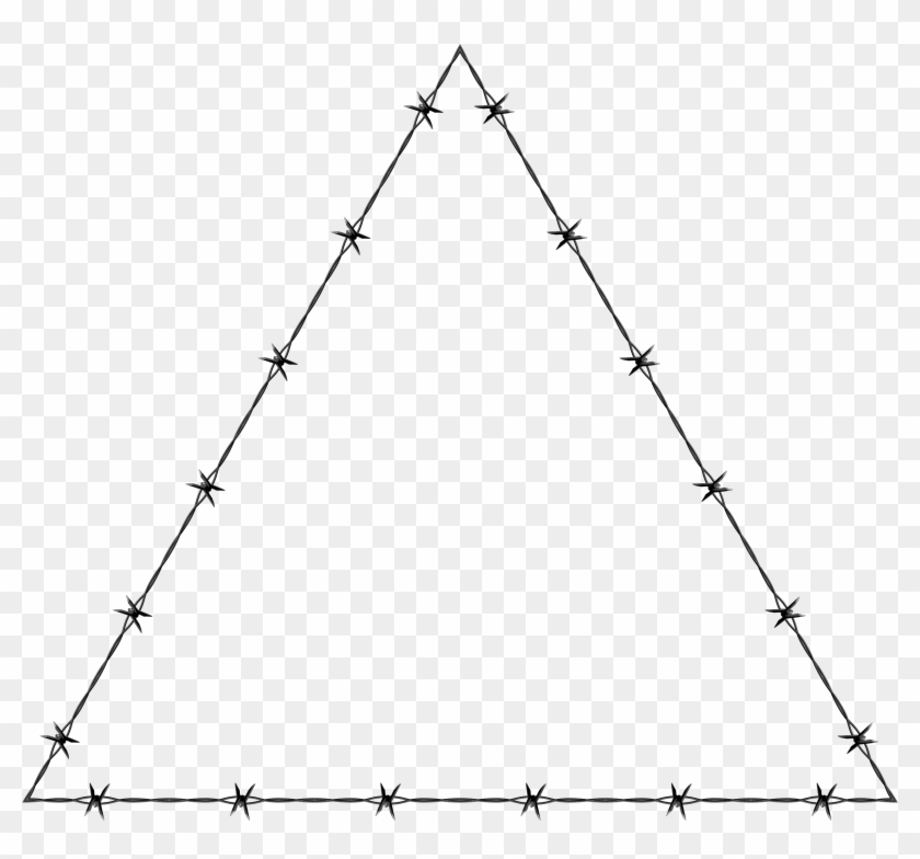 Barbed Wire Triangle Clipart