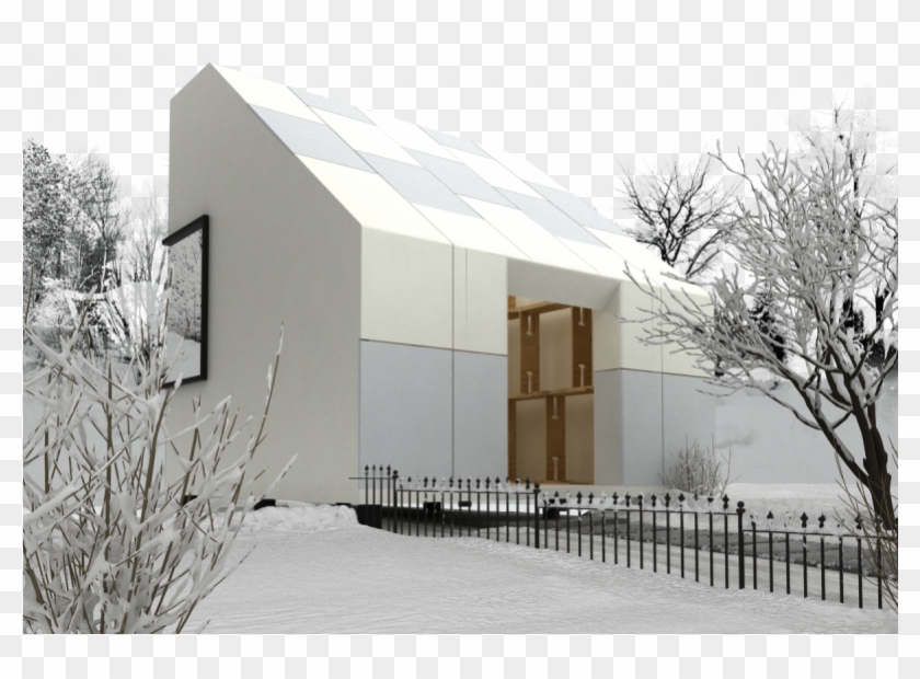 Cliphut Structural Building System House Snowfall - Snow - Png Download