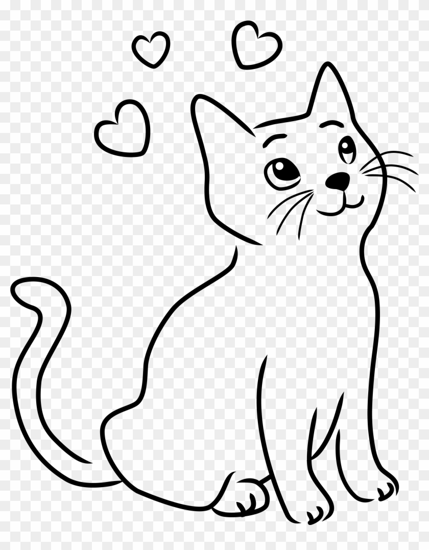 Full Size Of How To Draw A Kawaii Cat Face Drawing - Cats Drawing Clipart #226780