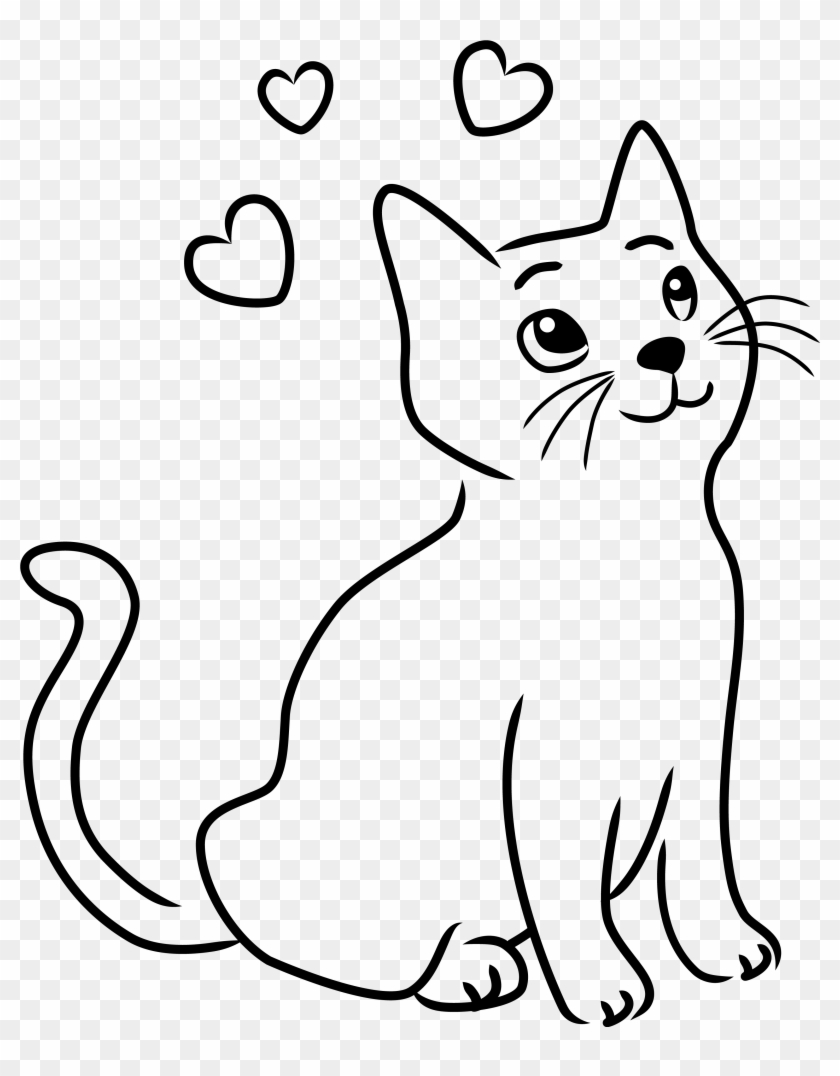 Full Size Of How To Draw A Kawaii Cat Face Drawing - Cats Drawing Clipart