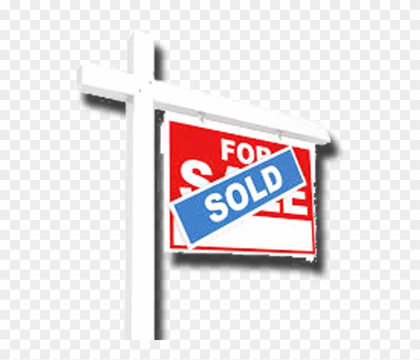 Wood Post - Sold Sign Clip Art - Png Download