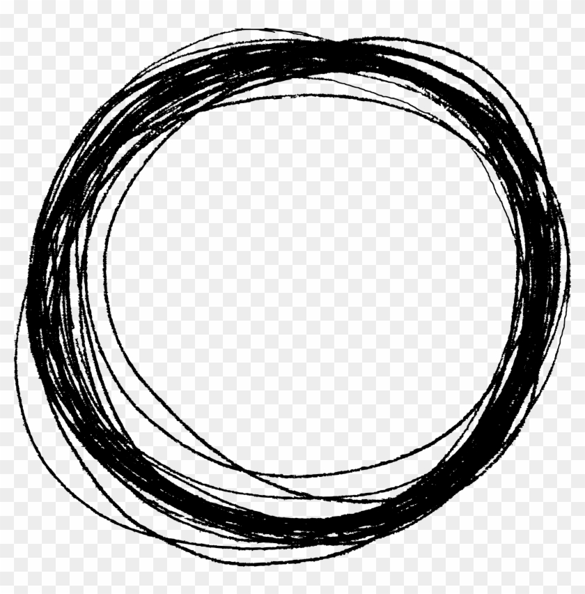 Tumblr Tumblroutline Circle Scribble Bts Freetoedit - Scribble Circle Transparent Background Clipart