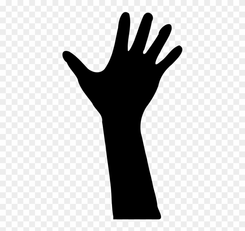Clipart Royalty Free Download Silhouette At Getdrawings - Hand Silhouette - Png Download #227115