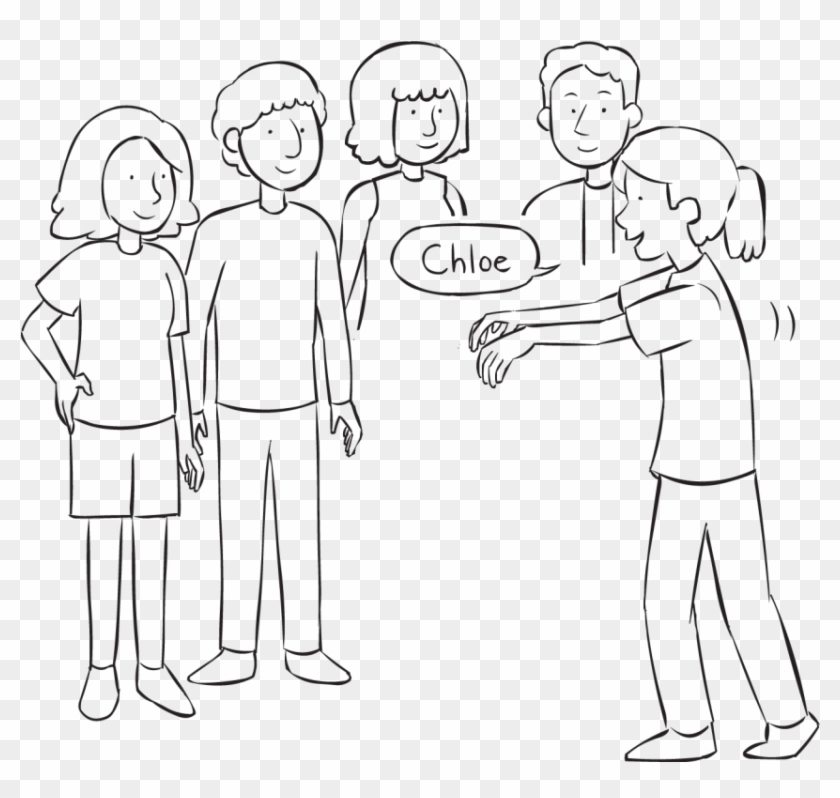 Zombie Name-game - Line Art Clipart