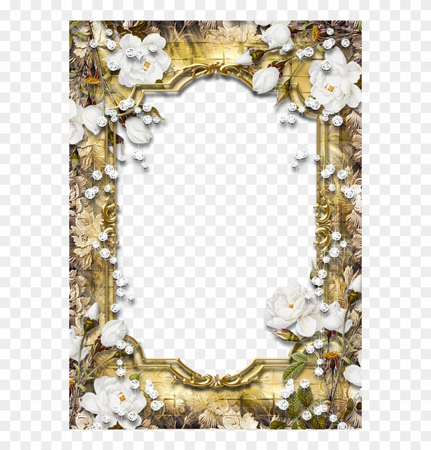Free Png Best Stock Photos Gold Png Frame With Diamonds - Gold Diamond Picture Frame Clipart #227341