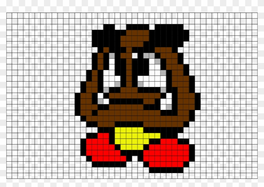 Pixel Art Mario Goomba Clipart