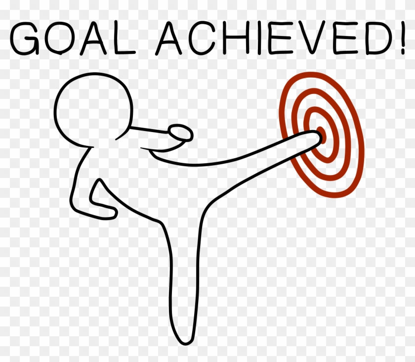 Goal Png - Transparent Background Goal Achieved Png Clipart #227679