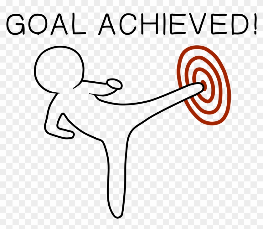 Goal Png - Transparent Background Goal Achieved Png Clipart