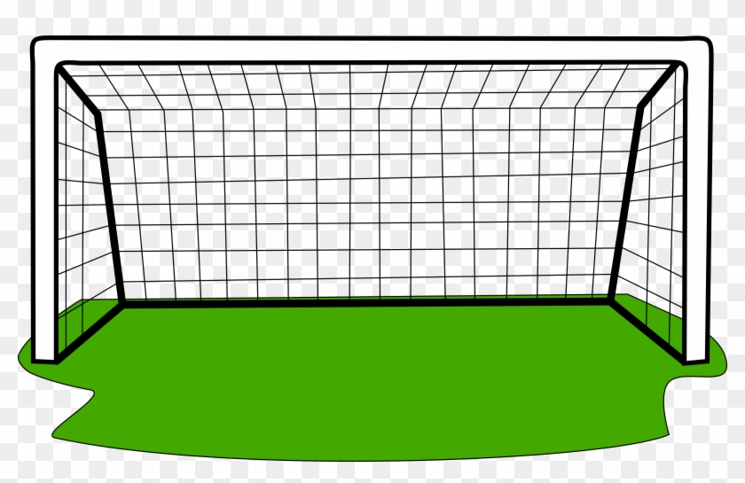 Goal With Grass Clip Library Stock Soccer Goal Net Clipart Png Download Pikpng