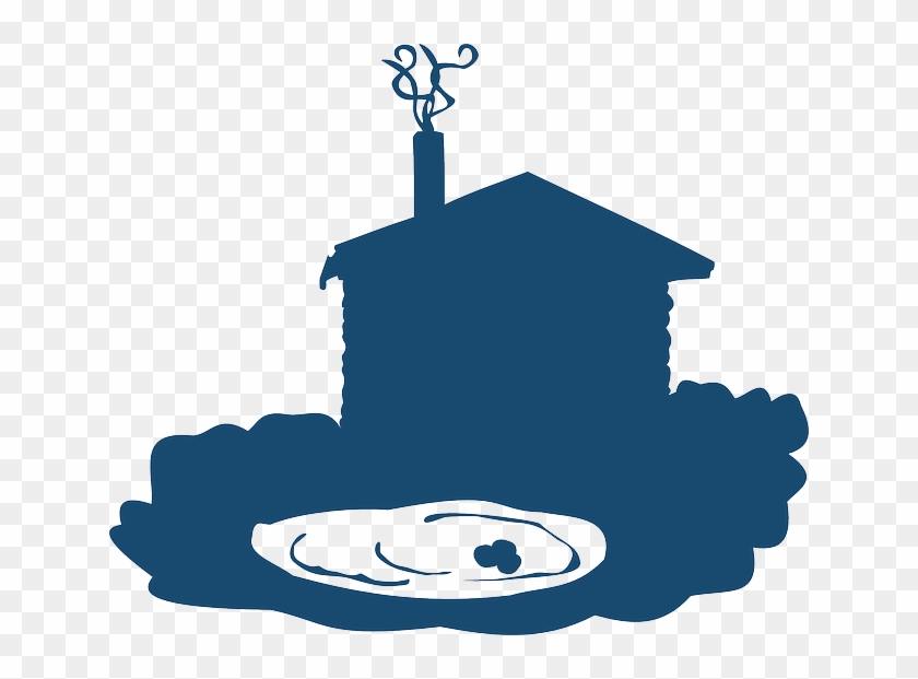 Silueta Cabaña Clipart