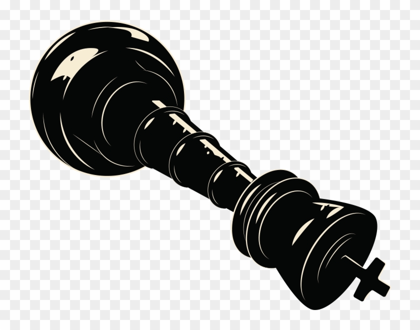 Fallen Chess Piece - Dumbbell Clipart