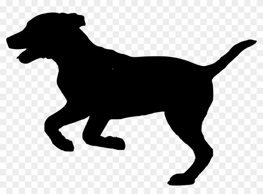 House,pet,run,shape - Running Dog Silhouette Clip Art - Png Download