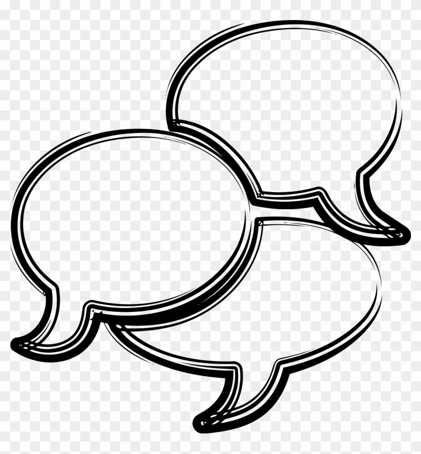Big Image - 2 Speech Bubbles Clip Art - Png Download #227830