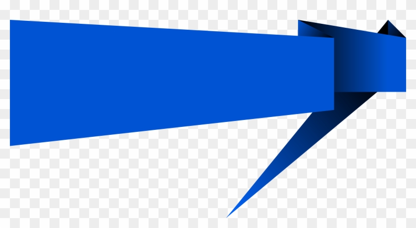 Free Download - Blue Banner Vector Png Clipart