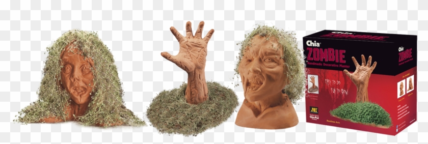 Chia Zombies Press Image - Bust Clipart