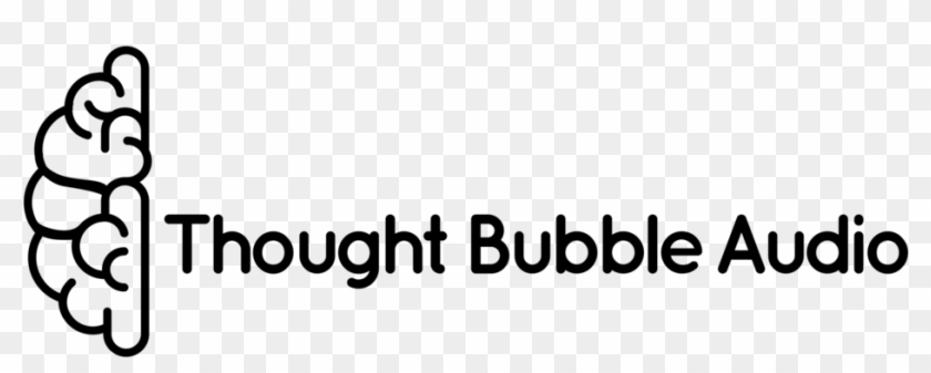 Thought Bubble Logo Horizontal Black - Monochrome Clipart #227924