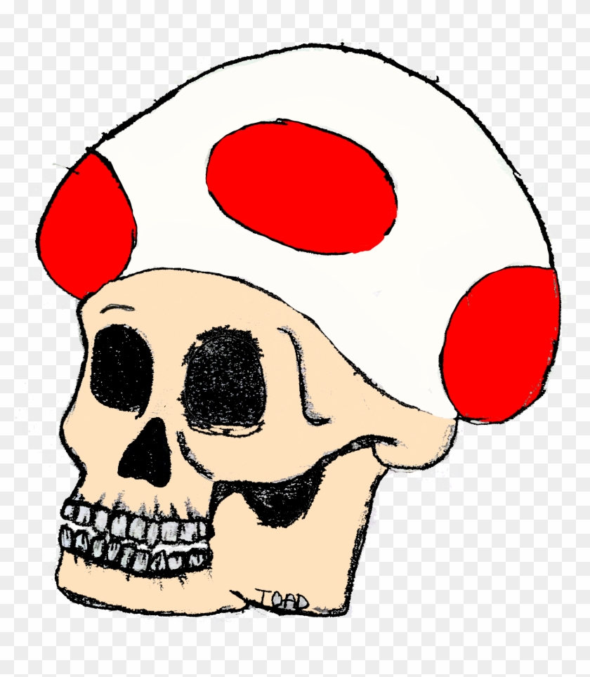 Randome Clipart Mario Mushroom - Mushroom Drawing - Png Download #228084
