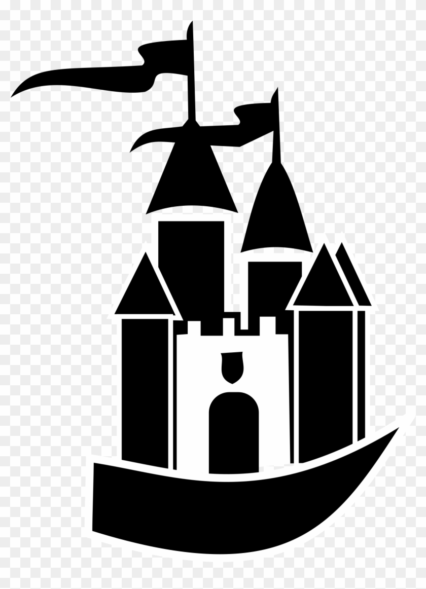 Cinderella Castle Silhouette Vector Free Download Best - Castle Clipart - Png Download
