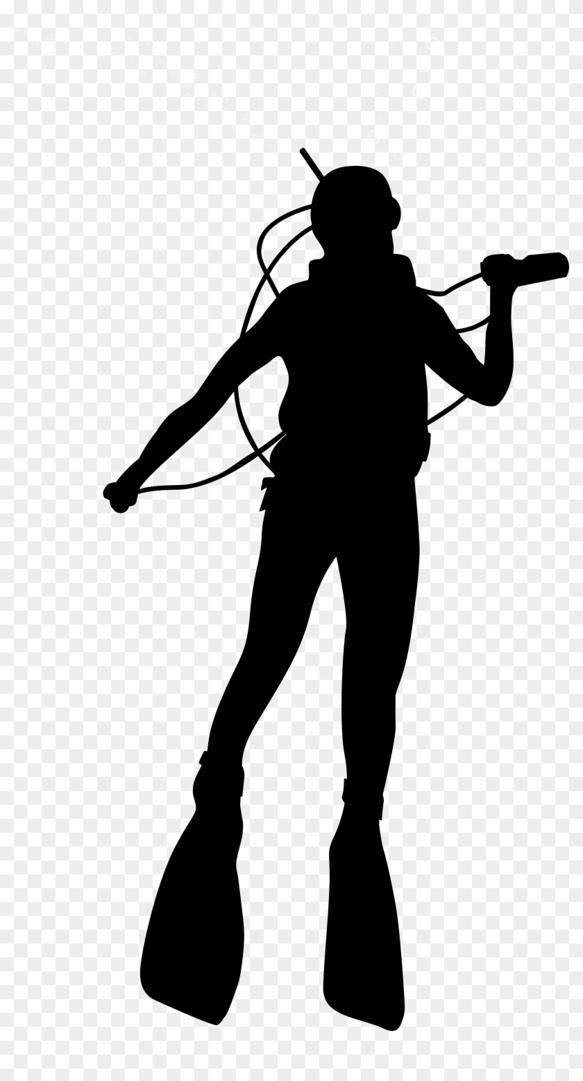 Diver Silhouette Png Clip Art Image - Scuba Diver Silhouette Png Transparent Png #228469