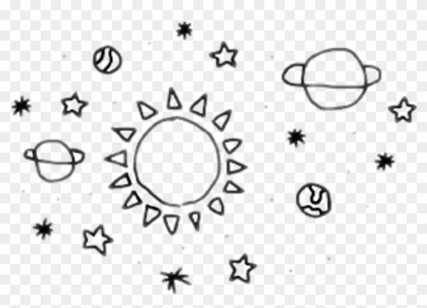 Space Transparent Tumblr Transparent Background - Aesthetic Planet Drawing Clipart