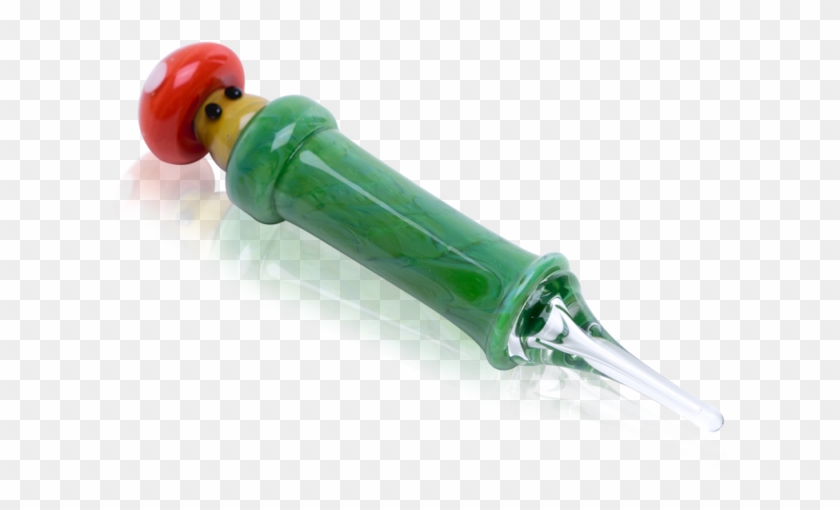 Empire Glassworks Mario Party Warp Mushroom Dabber - Glass Bottle Clipart #228815
