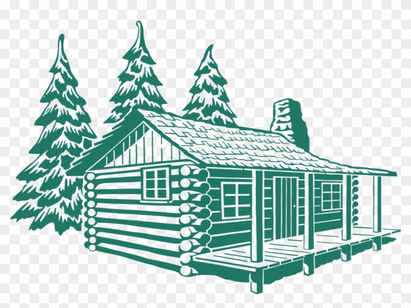 1071 X 750 3 - Log Cabin Drawing Clipart #228822