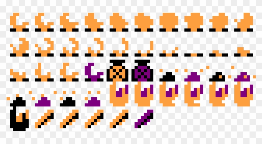 Sprite Sheet Of Important Items From The Game Clipart #229054